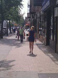 A girl on the street